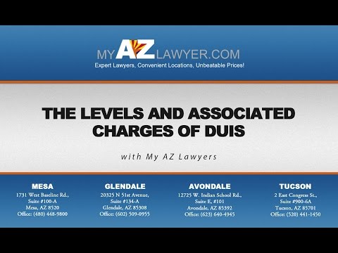The Levels and Associated Charges of DUIs