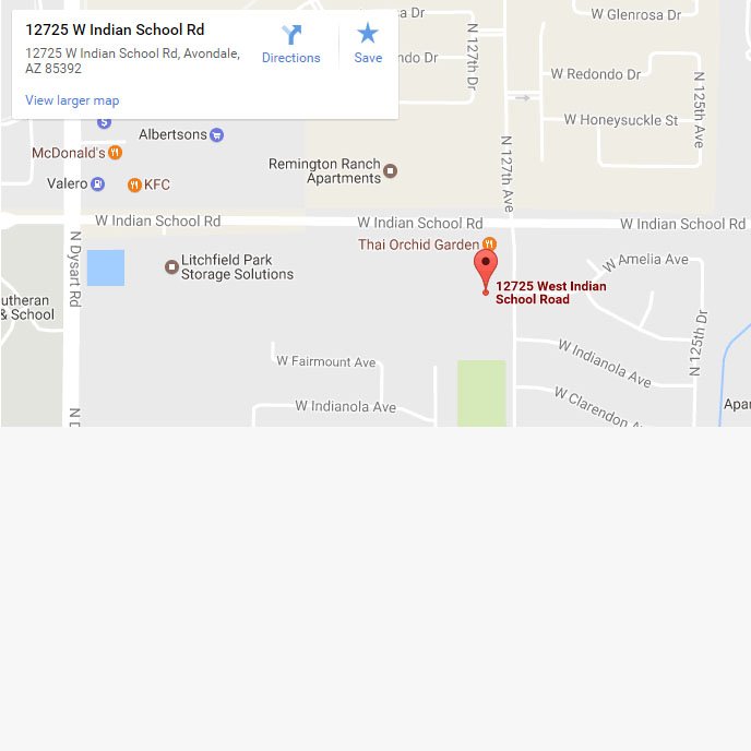 My AZ Lawyers map location for Avondale, Arizona