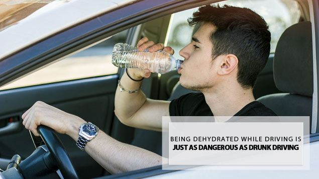 dehydrated just as bad as drunk driving