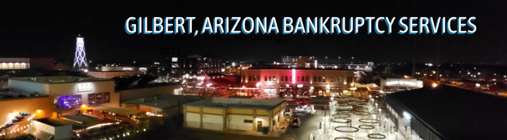 Gilbert, Arizona skyline at night. Gilbert bankruptcy attorneys.